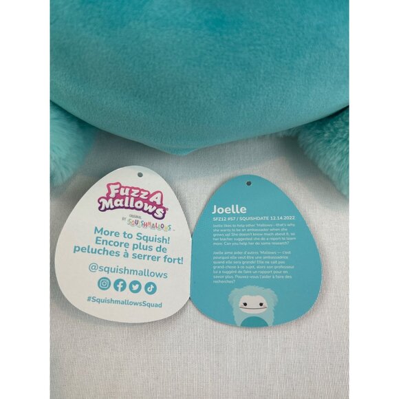 Fuzz-A-Mallows Joelle Rare Squishmallows Plush Toy Stuffed Animal 12" - Picture 8 of 9